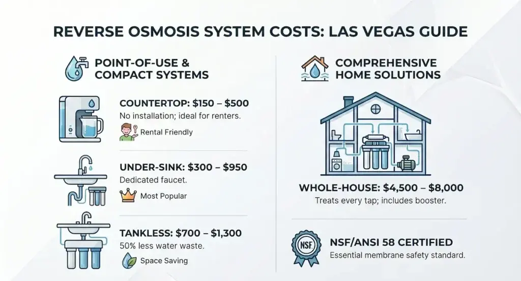 Average RO System Cost by Type in Las Vegas
