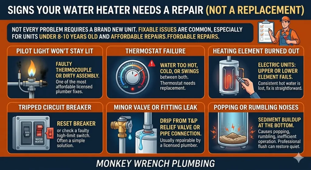 Signs Your Water Heater Needs a Repair (Not a Replacement)