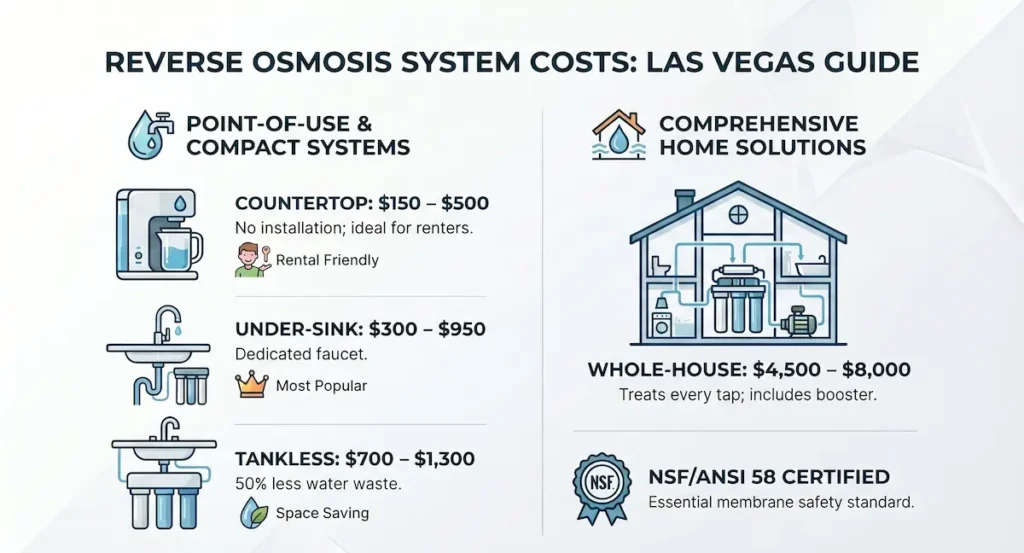 Average RO System Cost by Type in Las Vegas